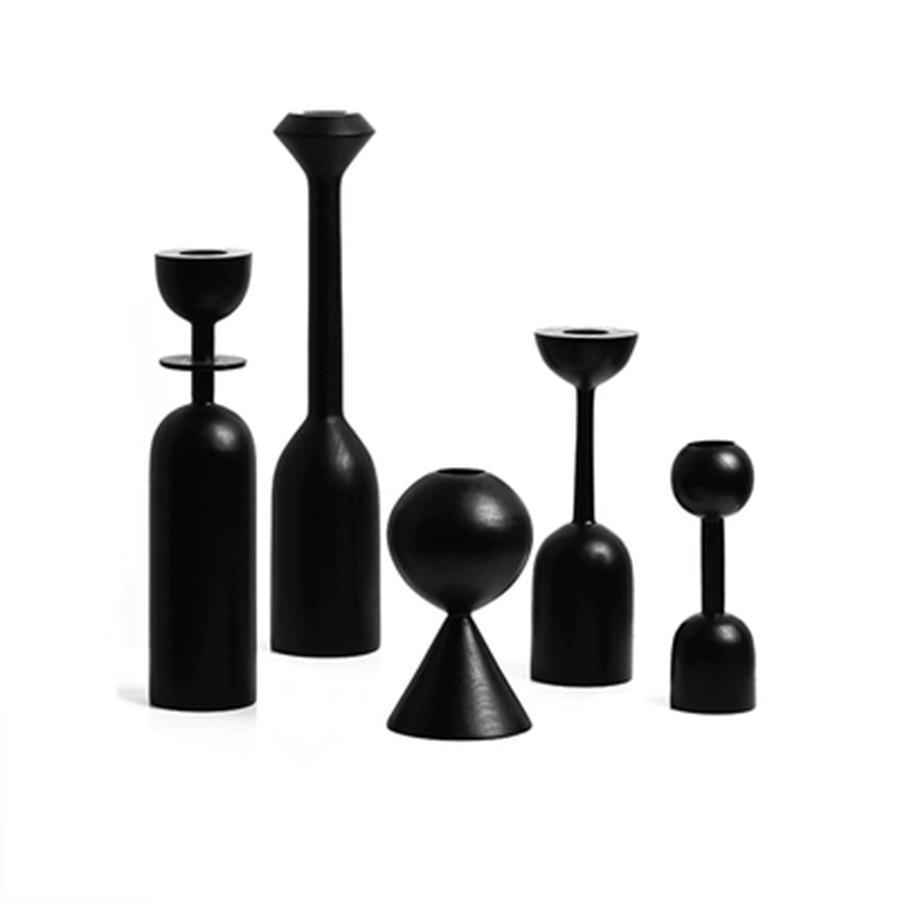 Art Black Candle Stand