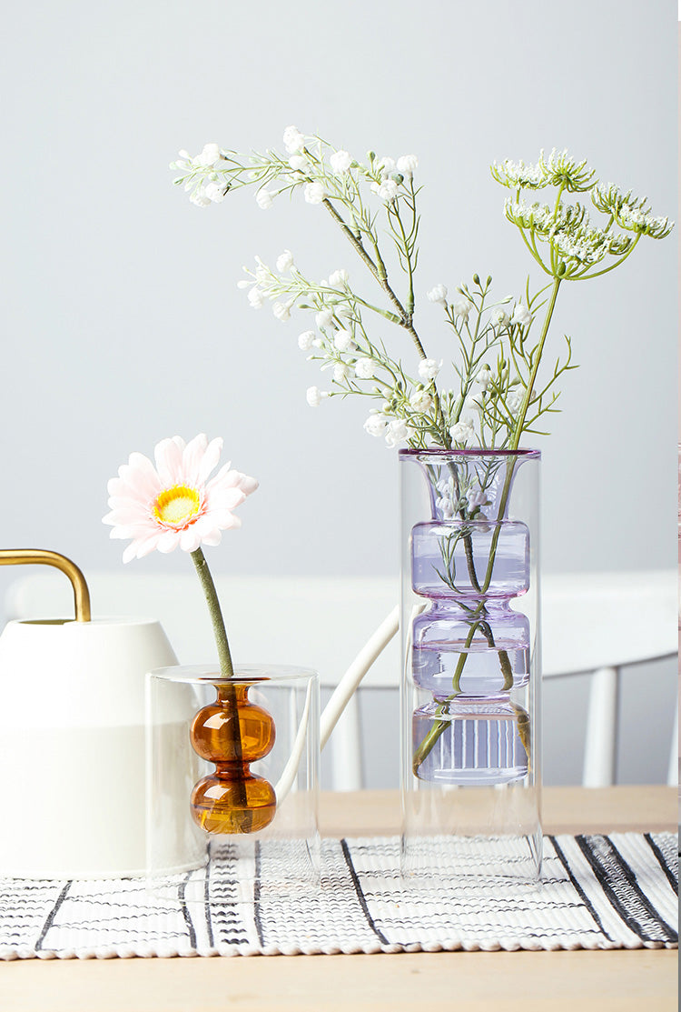 Gourd Glass Flower Vase