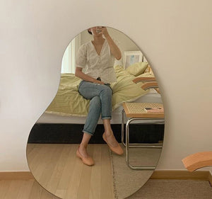 Egg Shape Cut out Mirror