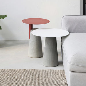 Modern minimalist Cement Small Round Table