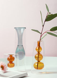 Gourd Glass Flower Vase