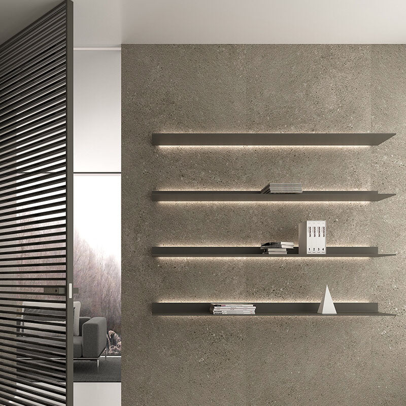 Metal Wall Shelving with Conceal Lighting