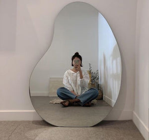 Egg Shape Cut out Mirror