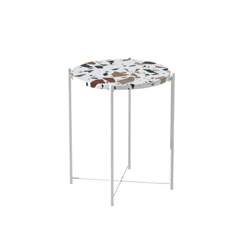 Mini Side Coffee Table Terrazzo