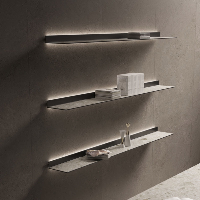 Metal Wall Shelving with Conceal Lighting