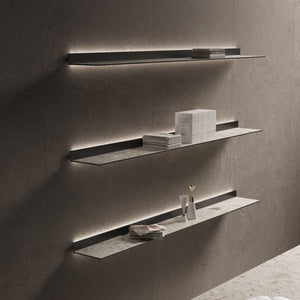 Metal Wall Shelving with Conceal Lighting