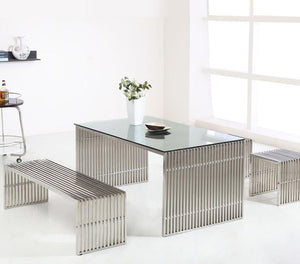 Replica Theo Stainless Steel Bench