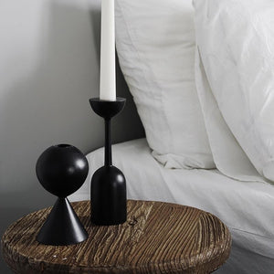 Art Black Candle Stand