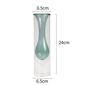 Gourd Glass Flower Vase